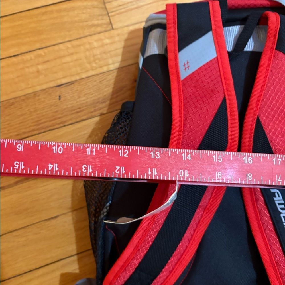 Red Backpack with Graphic Design - Picture 11 of 12